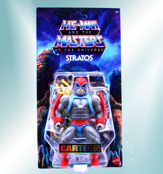 Masters of the Universe Cartoon Collection Stratos 2024 – Actionfigur 14 cm mit Zepter | hoppla-stuff.de